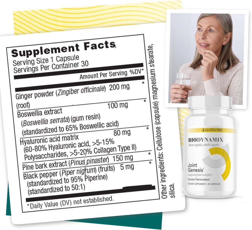 Joint Genesis, Joint Support Formula, Promotes Joint Function, Comfort, and Flexibility, 30-Day Supply - Image 2